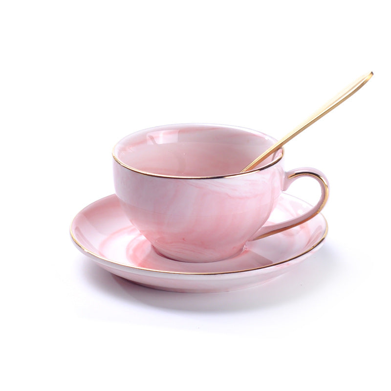 Marbled British Tea Cup Sets