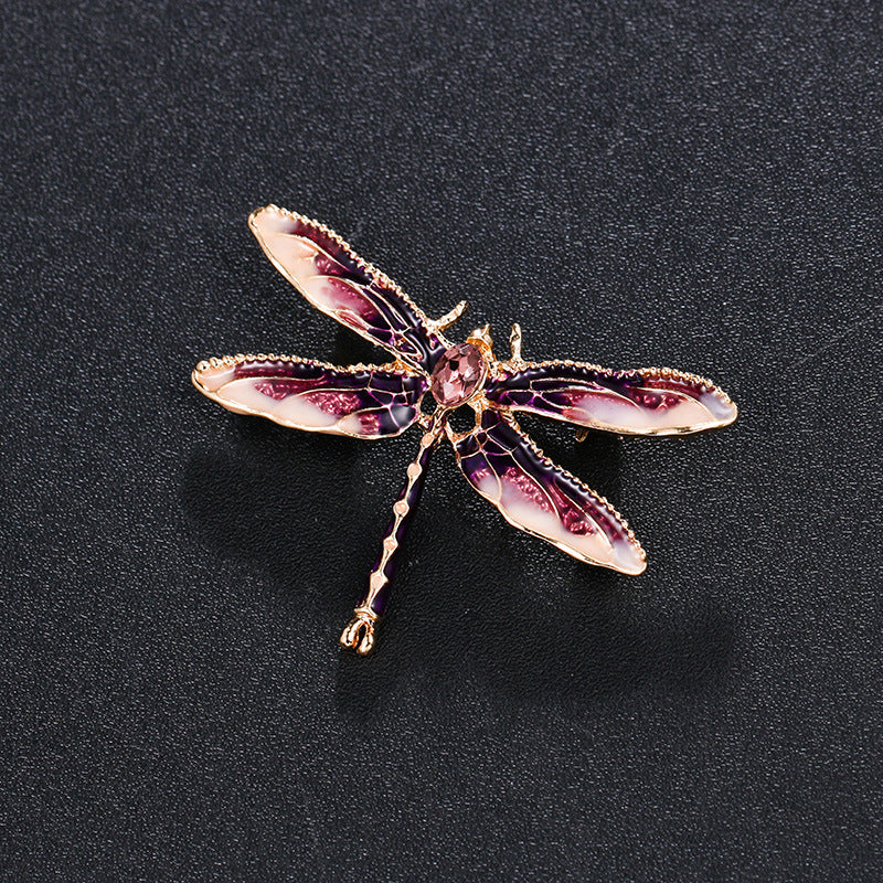 Jewelry: Enamel Dragonfly Brooch