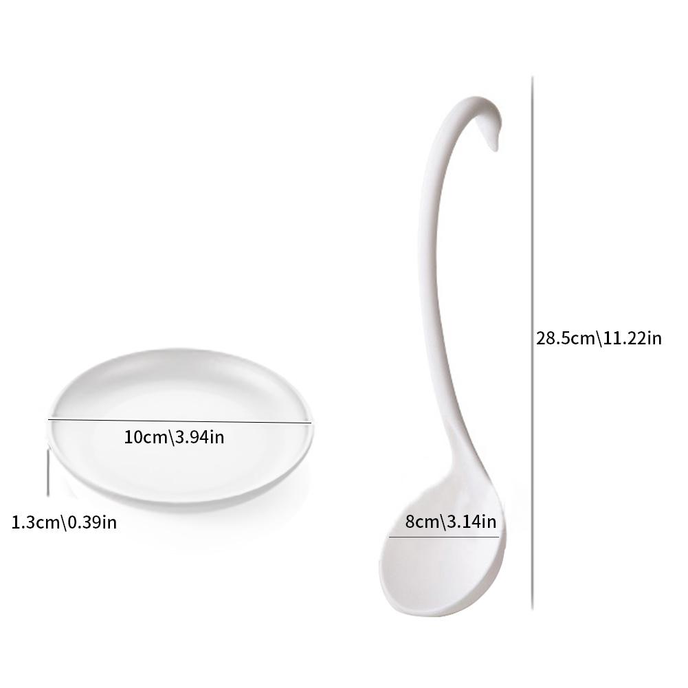 Swan Ladle with Long Handle & Vertical Standup Tray