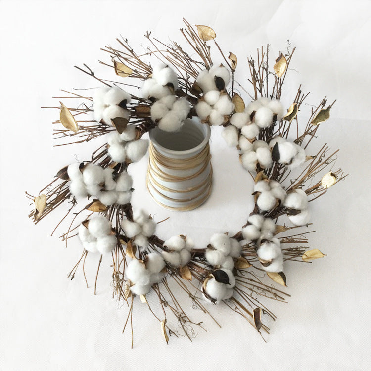 Cotton & Twig Wreath