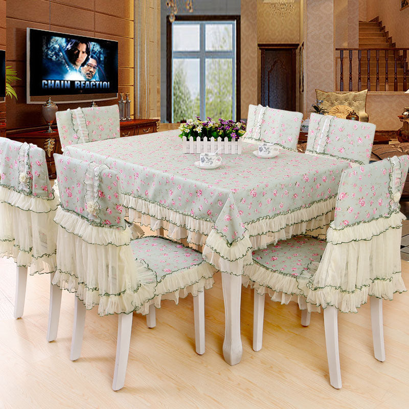 Table Linens: Tea Tablecloth & Dining Chair Covers