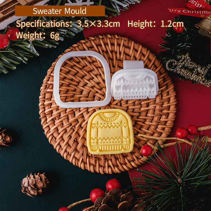 Embossed Christmas Cookie Molds