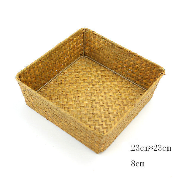 Rattan Seagrass Storage Basket-Bin