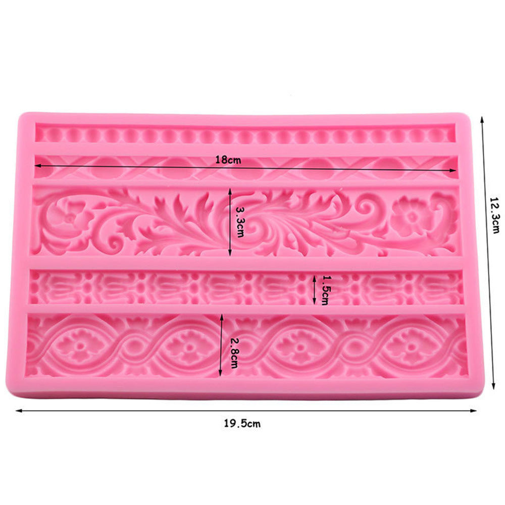 Cake Edge Decorating Silicone Mold