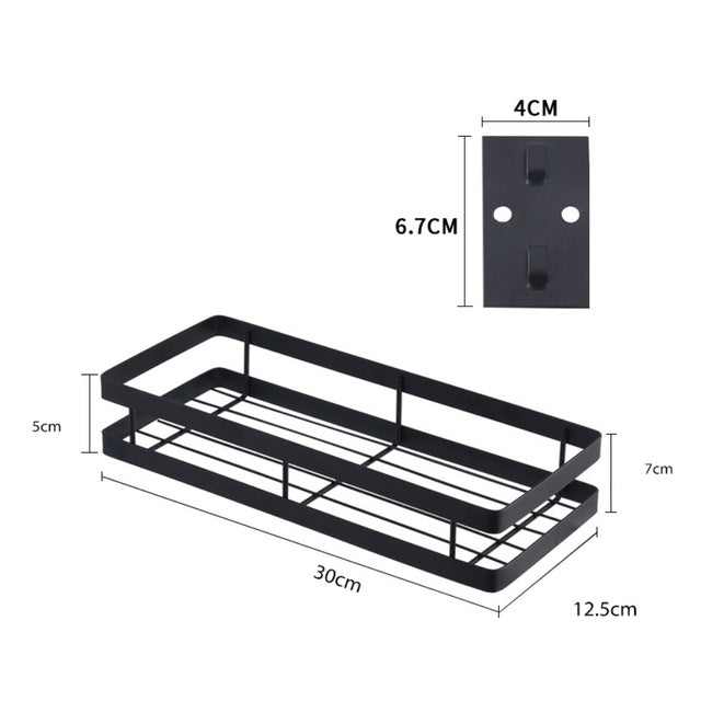 Metal Wall-Mount Spice Racks