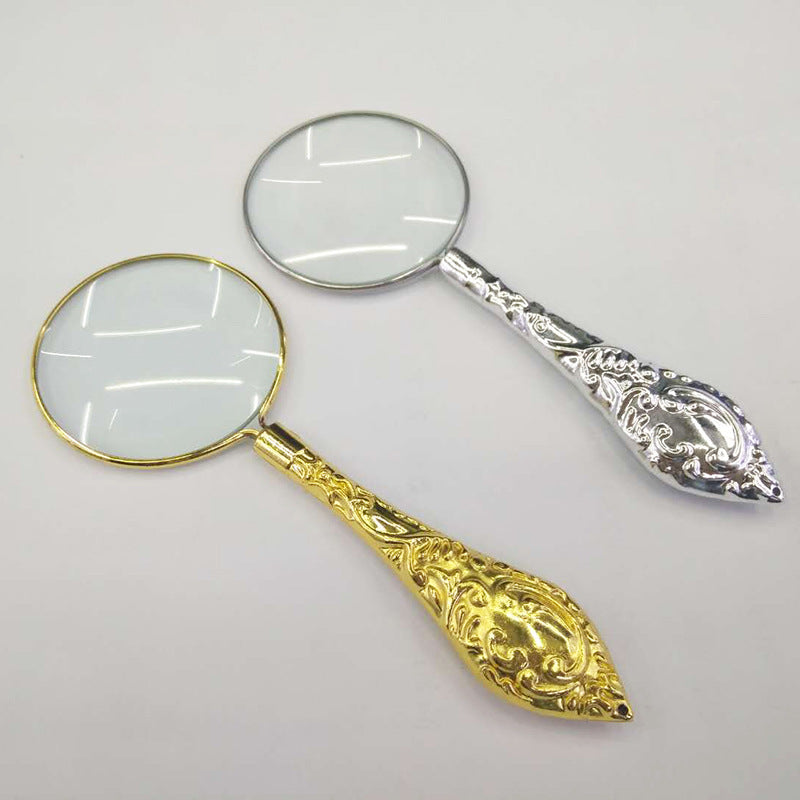 Home & Garden: Decorative Handheld Magnifying Glass Gold /Silver