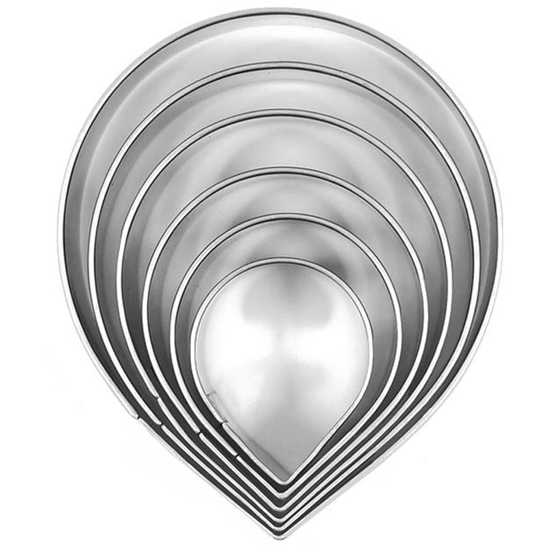 Rose Petal Fondant Mold-Stainless Steel 6-Piece