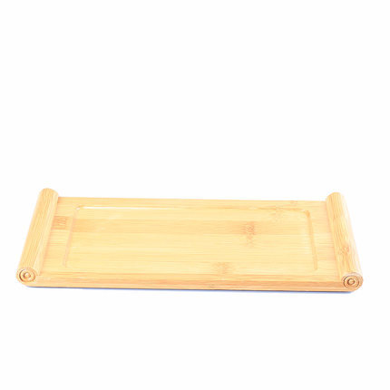 Rectangular Wooden Scroll Tray