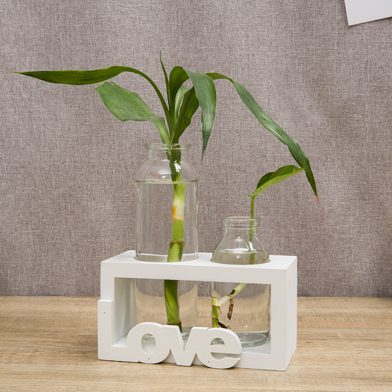 "Love" Hydroponic Vase Stand