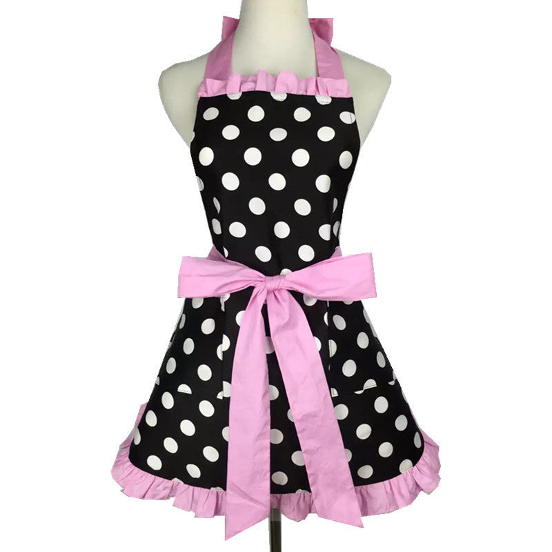 Polka Dot Ruffles & Bows Apron