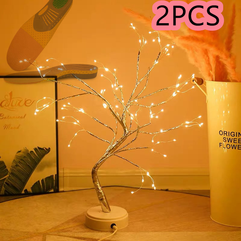 Copper Wire Fairy Light Tree Lamp