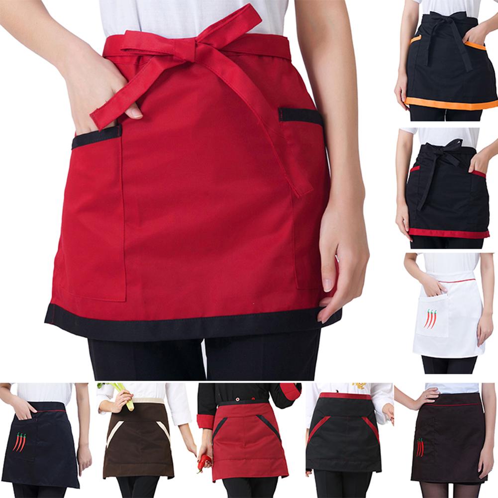 Short Half-Apron with Pockets