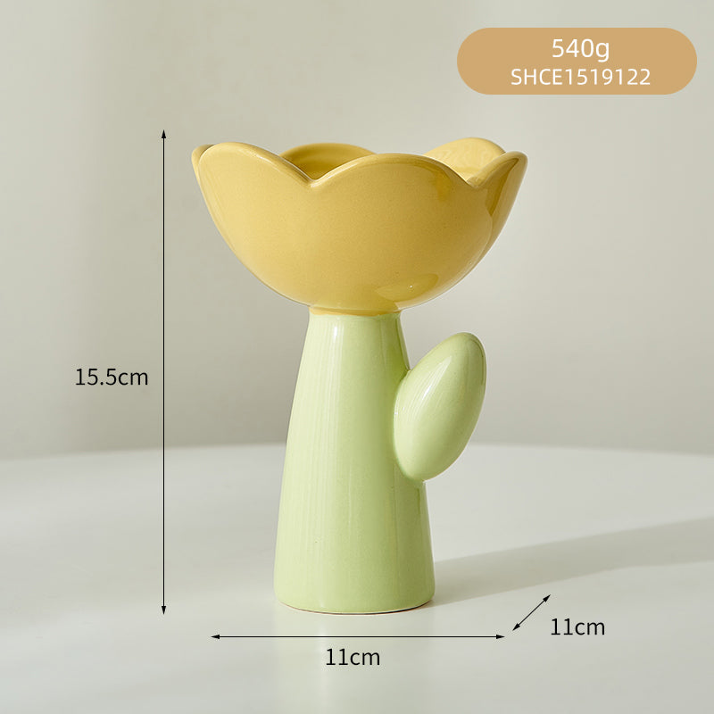 Modern Ceramic Tulip Flower Vase