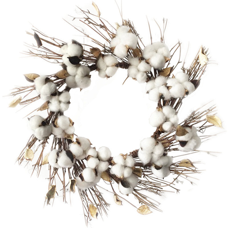 Cotton & Twig Wreath