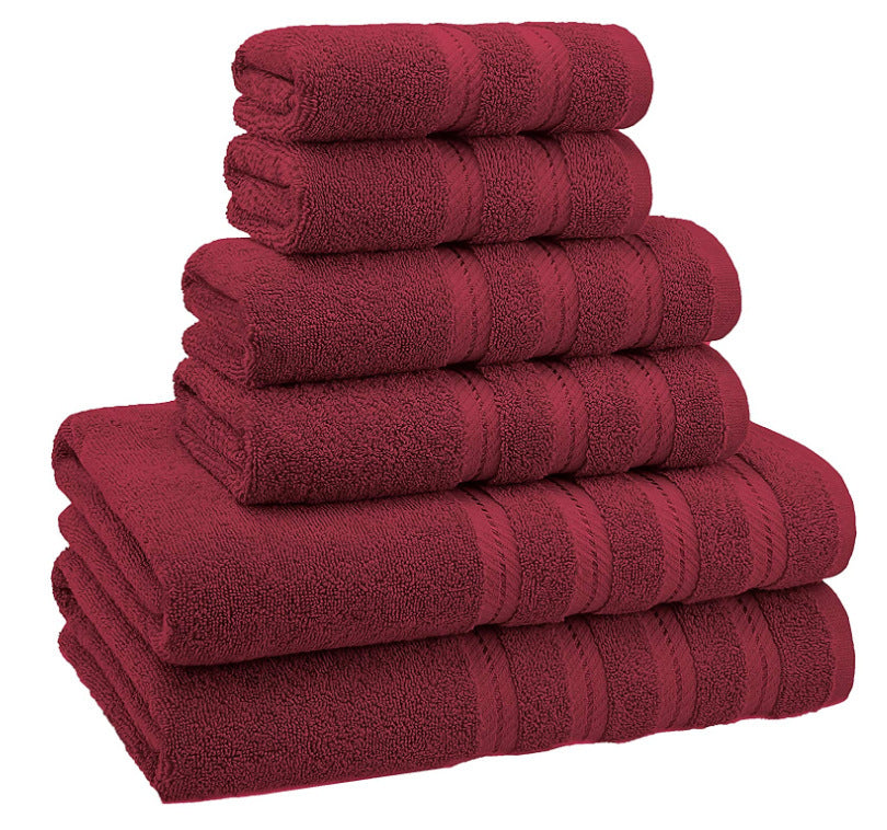 Towels: Bath Towels: Absorbent Long Staple Cotton Towel Bath Towel Set