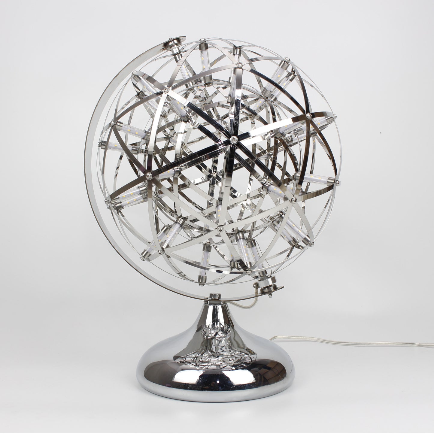 Stainless Steel Nested Wire Balls Table Lamp