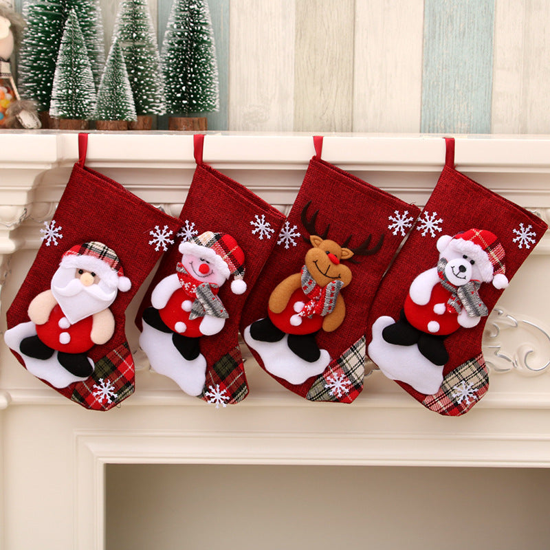 Christmas Decor: 3D Santa Stockings