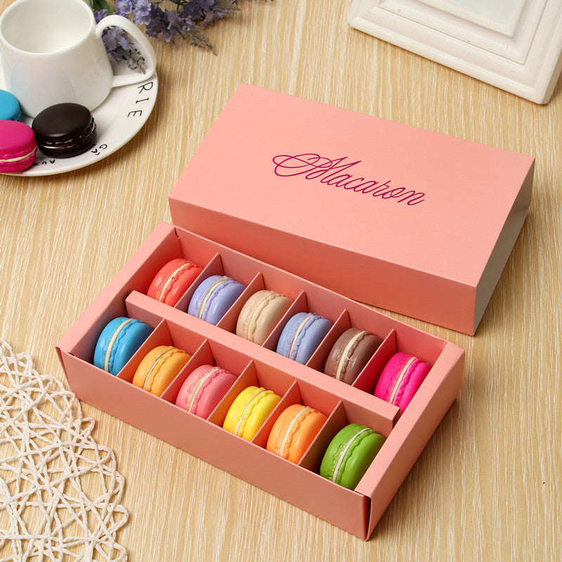 Bakery Boxes: Hot Stamped Macaron Box