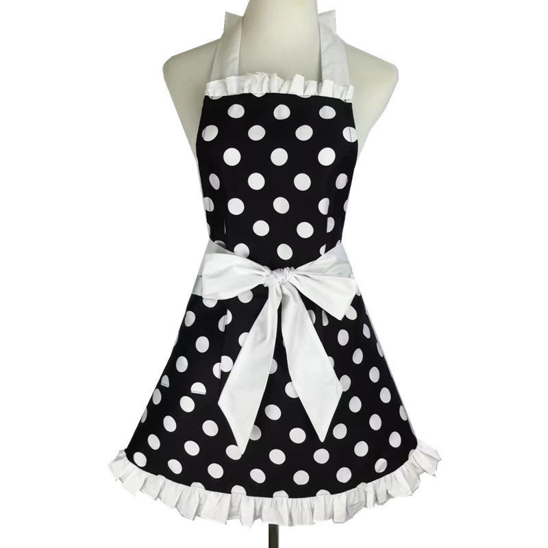 Polka Dot Ruffles & Bows Apron