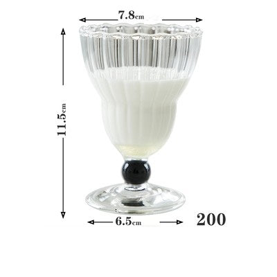 Ice Cream Parlor Milkshake Glass