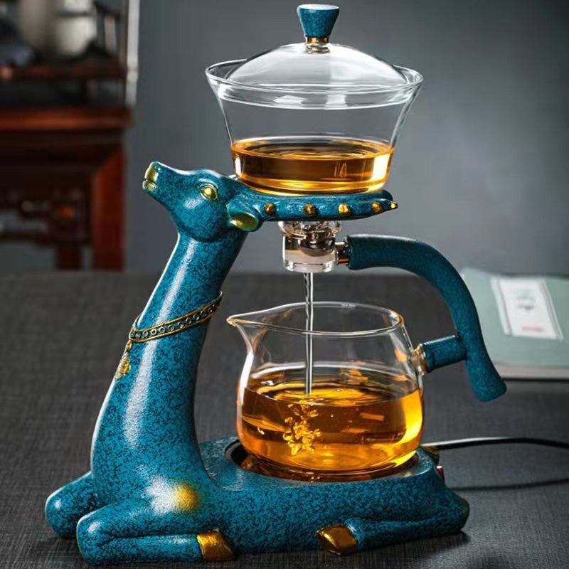 Automatic Glass Tea Brewer and Cup