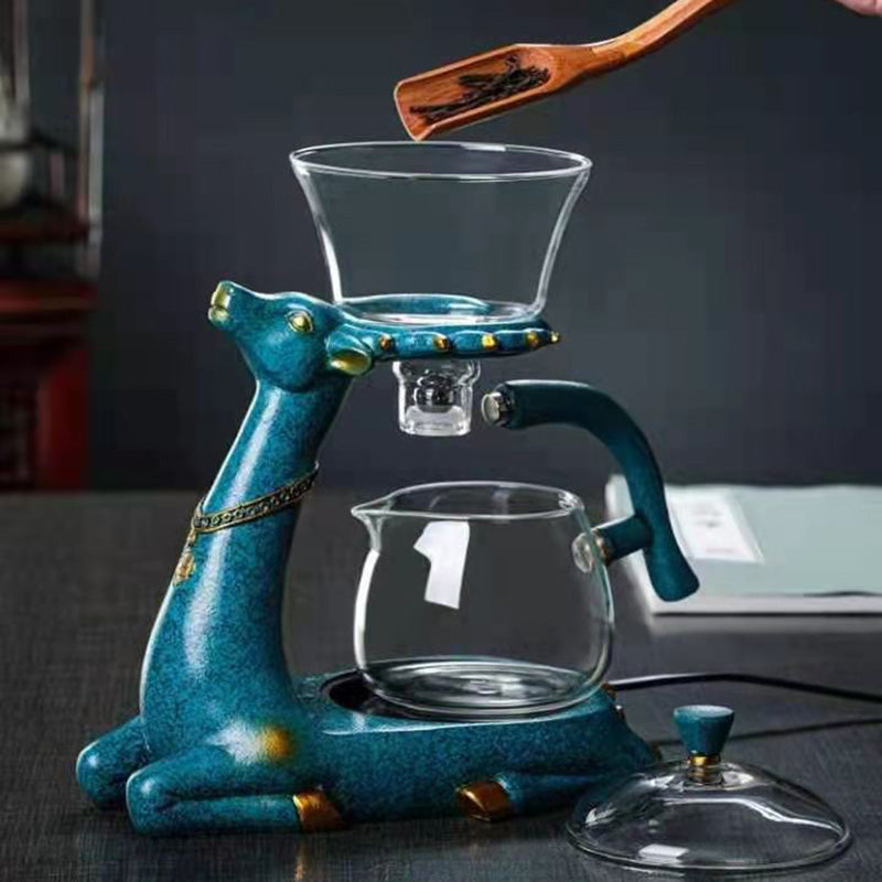 Automatic Glass Tea Brewer and Cup