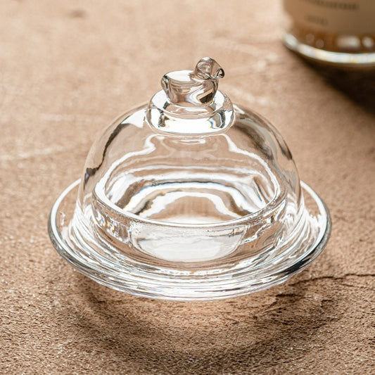 Glass Bird Dome & Glass Plate