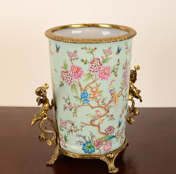 Vase Flower Arrangement Decoration  Hand-painted