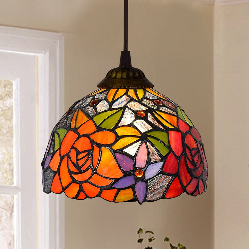 Tiffany Lamp: Stained Glass Pendant Light