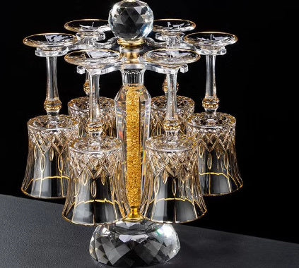 Gold Crystal Wine Service Ensemble