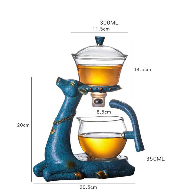 Automatic Glass Tea Brewer and Cup