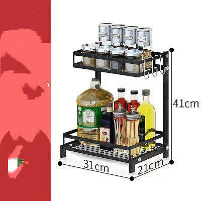 Stainless Steel Multi-Tier Kitchen Countertop Storage Rack