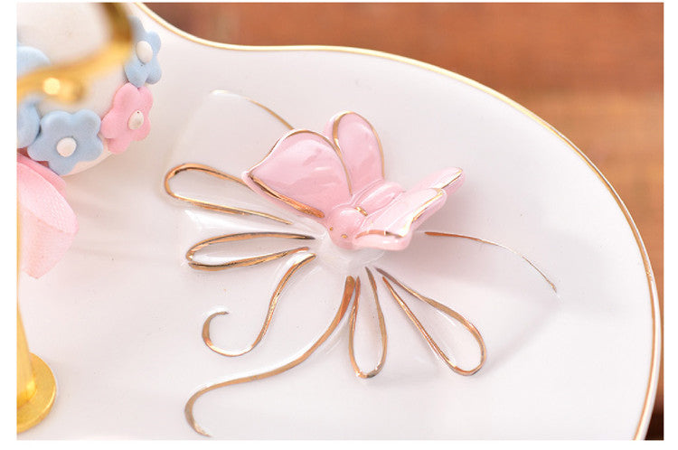 Bone China Heart Dessert Trays