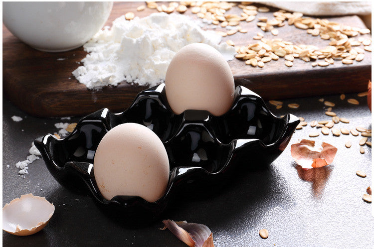 Half-Dozen Ceramic Egg Crate