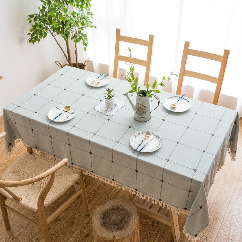 Table Linens: Pastoral Tassel Tablecloth