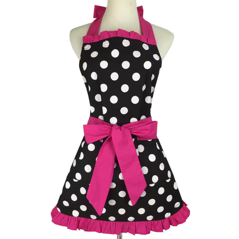 Polka Dot Ruffles & Bows Apron