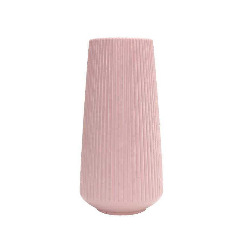 Tapered Cylinder Plastic Vase