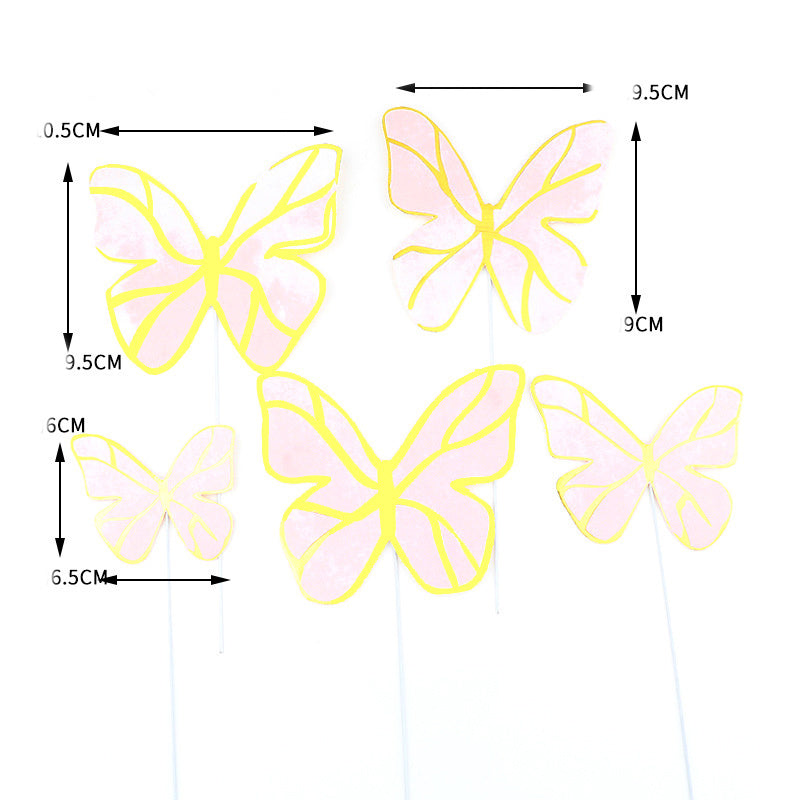 Paper Butterfly Cake Decorations