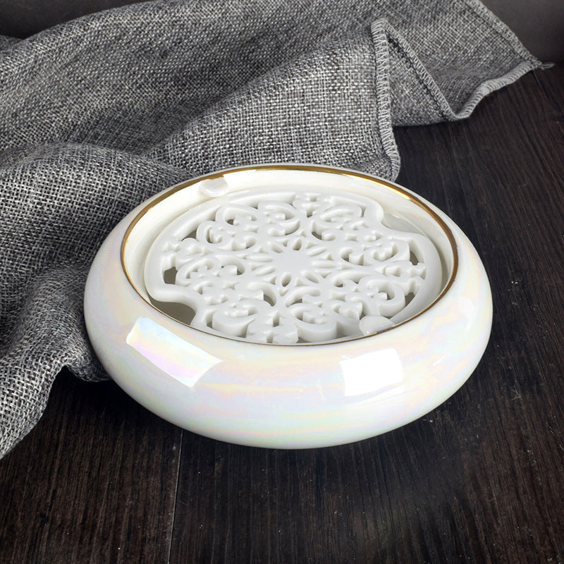 Ceramic Filigree Soap Dish