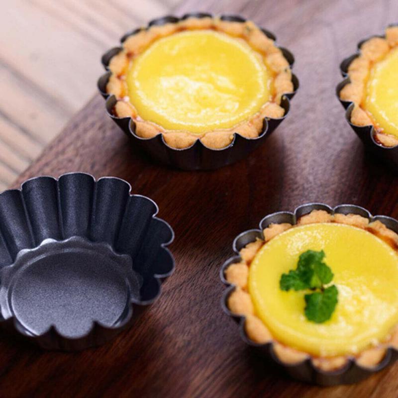 15PC Carbon Steel Fluted Mini Tart Pans