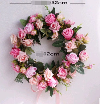 Silk Rose Wreath