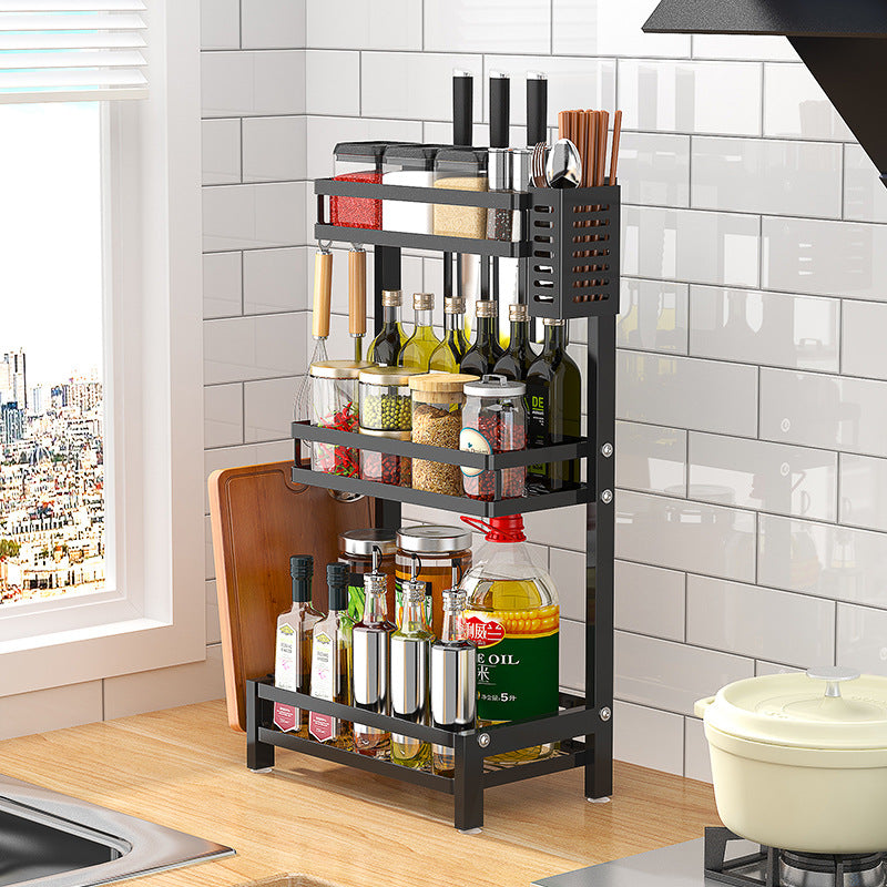 Stainless Steel Multi-Tier Kitchen Countertop Storage Rack
