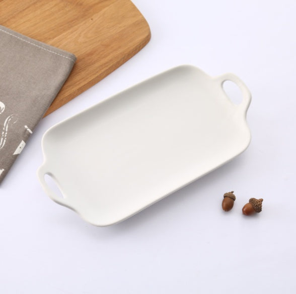 Japanese Ceramic Double Ear Baking Tray