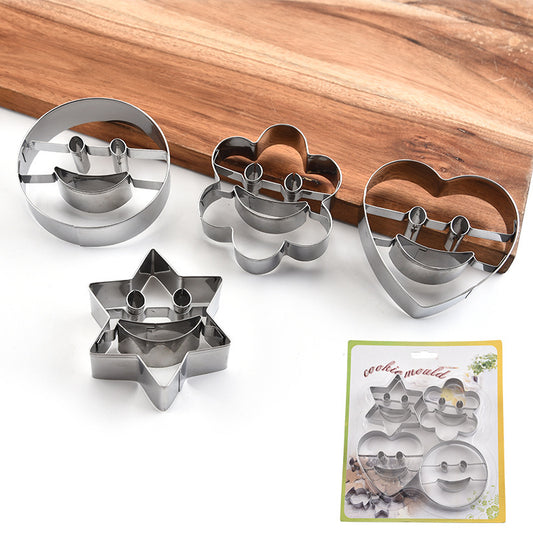 4PC Stainless Steel Cookie Cutter Set