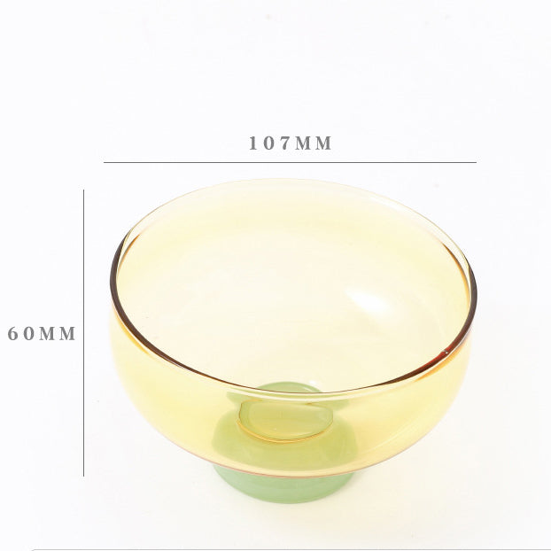 Colored Glass Dessert Bowls