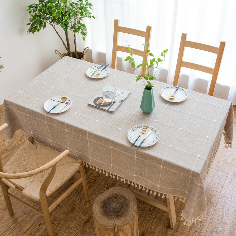 Table Linens: Pastoral Tassel Tablecloth