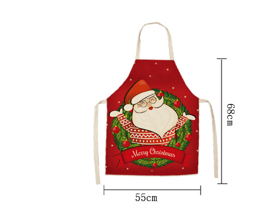 Christmas Aprons: Jolly Holidays Laughing Santa