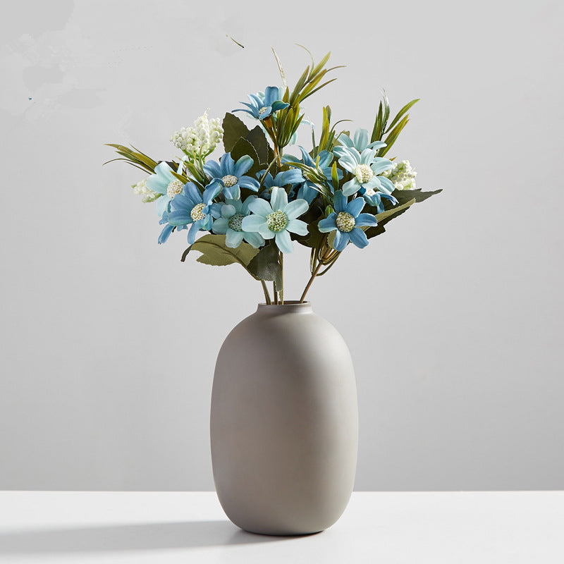 Wind frosted ceramic small vase