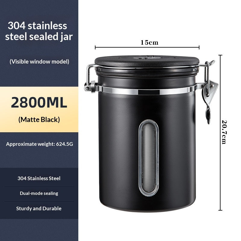 Coffee Bean Airtight Storage Can-One-way Vent