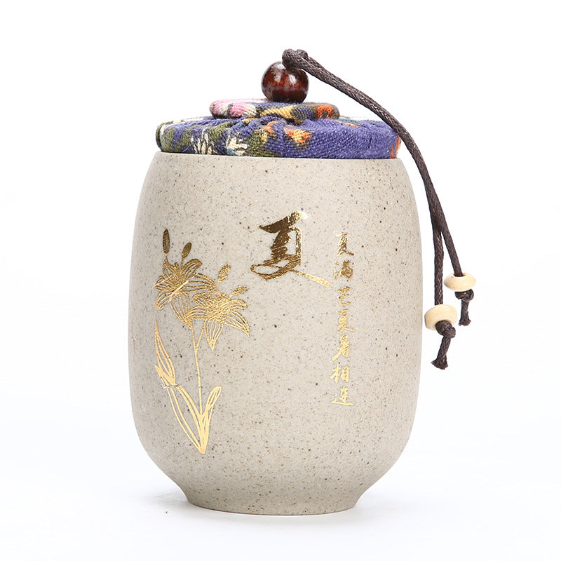 Chinese Four Seasons Tea Jar